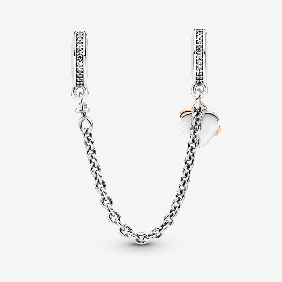 Heart Safety Chain Charm