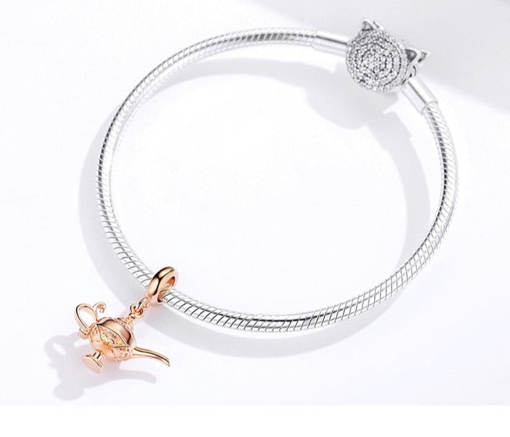Aladdin's Jinni Lamp Dangle Charm for Bracelet