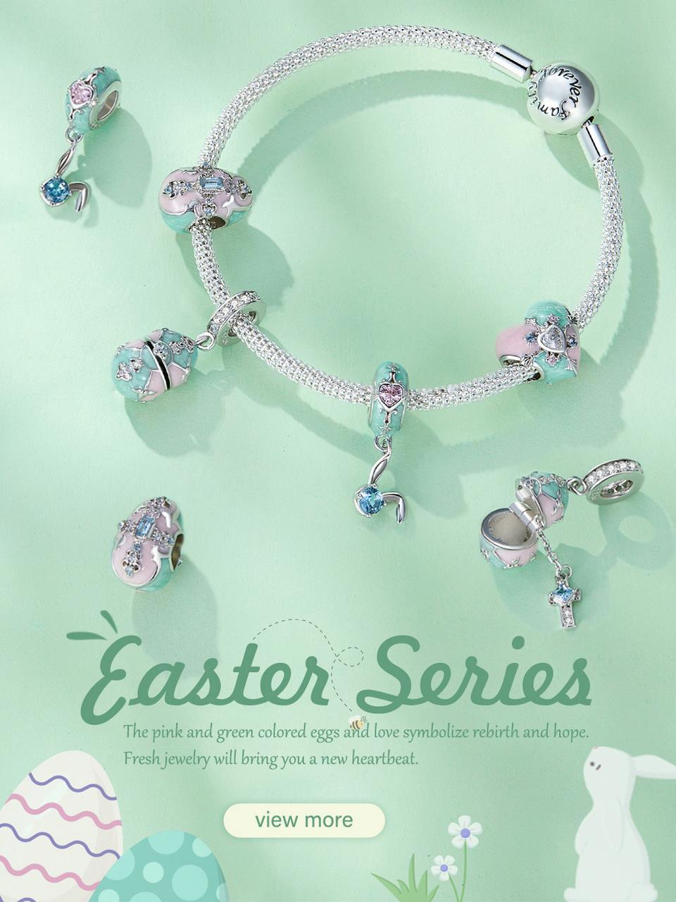Easter Egg & Rabbit Charm Collection