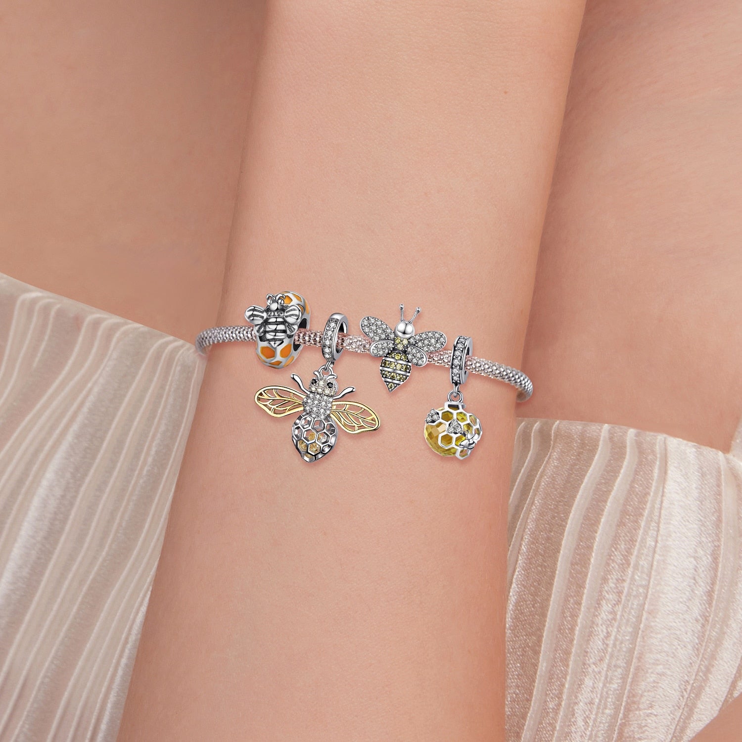 Delicate Bee Series Charm Collection
