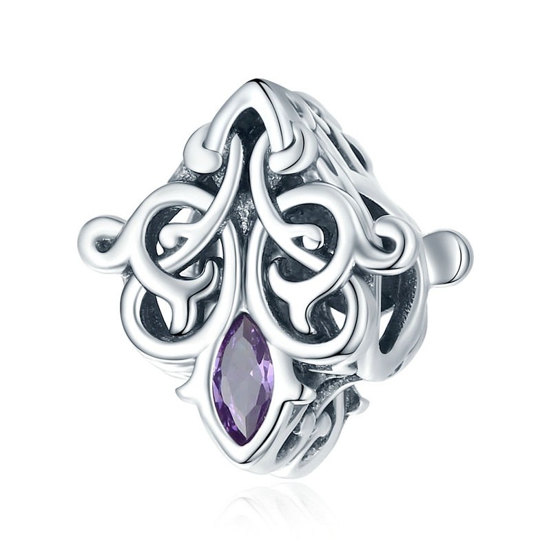 Purple Stone Vintage Pattern Georgeous Palace Charm Collection