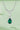 Lab-Created Emerald Teardrop Necklace