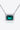 Lab-Grown Emerald Rectangle Pendant Necklace