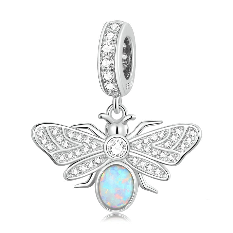 Shining Firefly Opal Dangle Charm