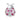 Pink Crystal Ladybug Charm for Mesh Bracelet