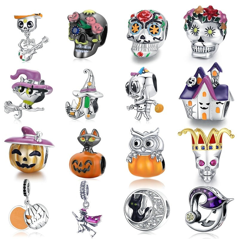 Halloween Skeleton Charms Collection